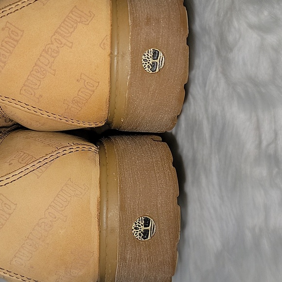 TIMBERLAND est 1973 Waterproof Men Roll up Camel Timberland Logo Print Size 9M - Picture 6 of 13